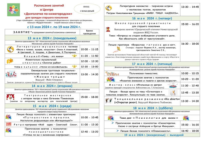 Долголетие по-нижегородски