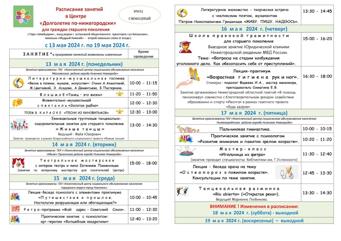 Долголетие по-нижегородски